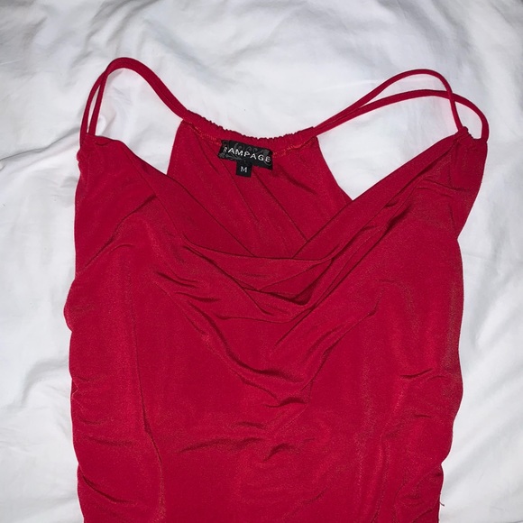 RAMPAGE RED SUMMER TOP SHIRT WOMEN’s size medium - Picture 4 of 7